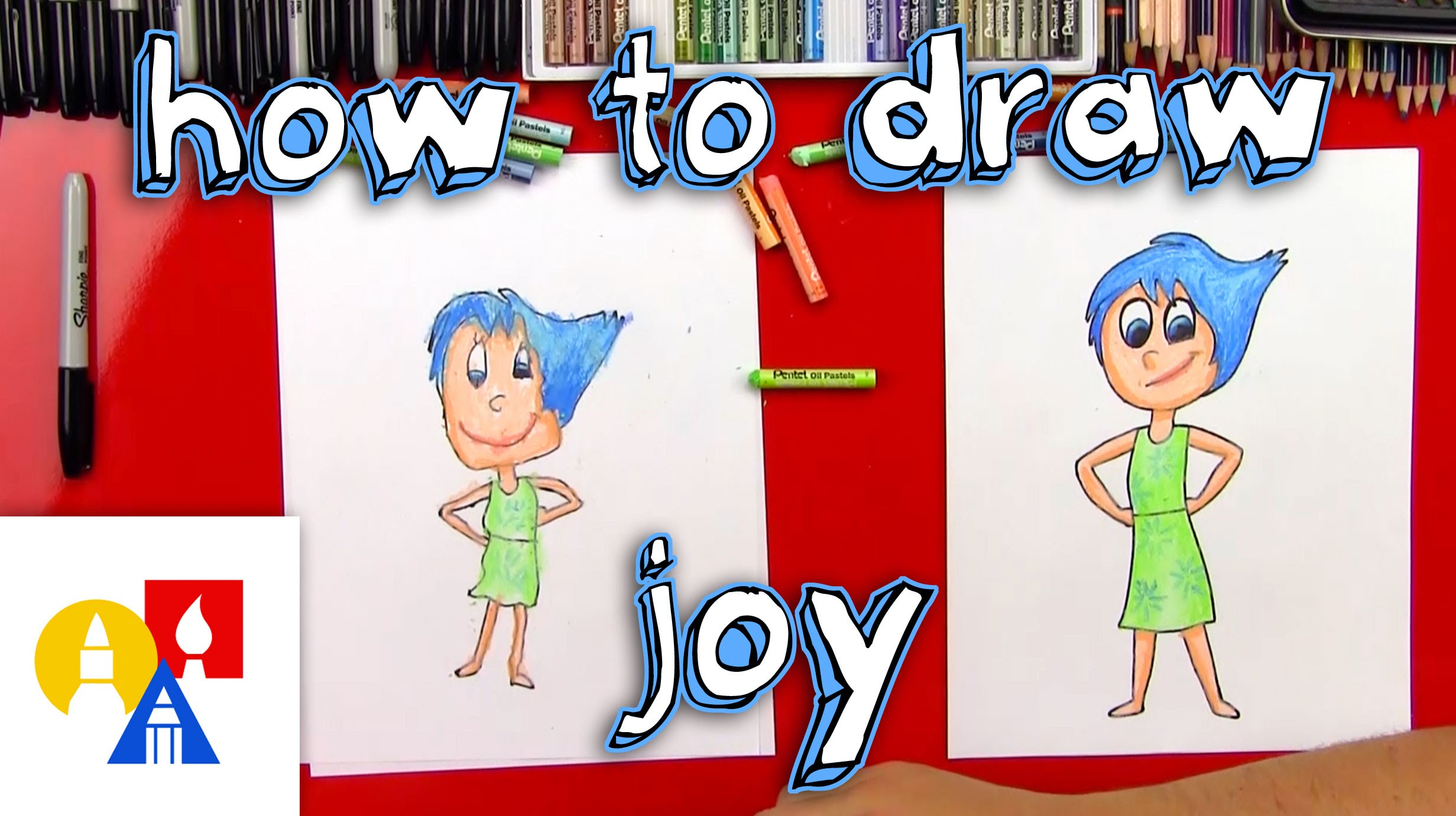 2463x1381 Kids Art Drawing How To Draw Joy From Inside Out - Inside Out Drawing Joy