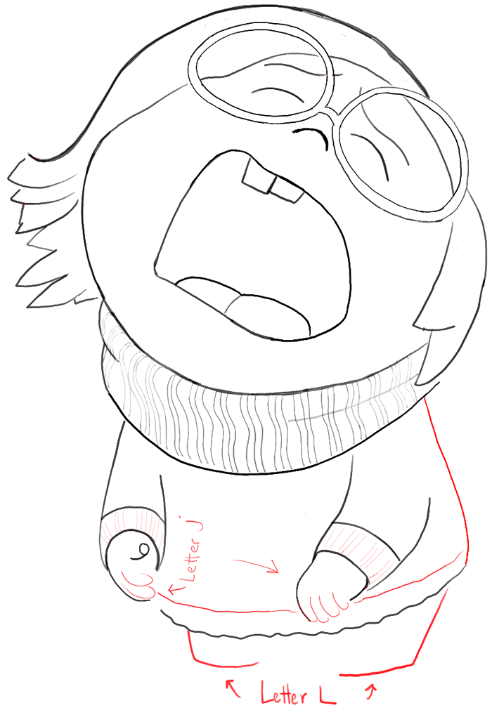 700x1011 How To Draw Sadness From Inside Out With Easy Step - Inside Out Drawing Sadness