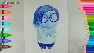 320x180 How To Draw Sadness - Inside Out Drawing Sadness