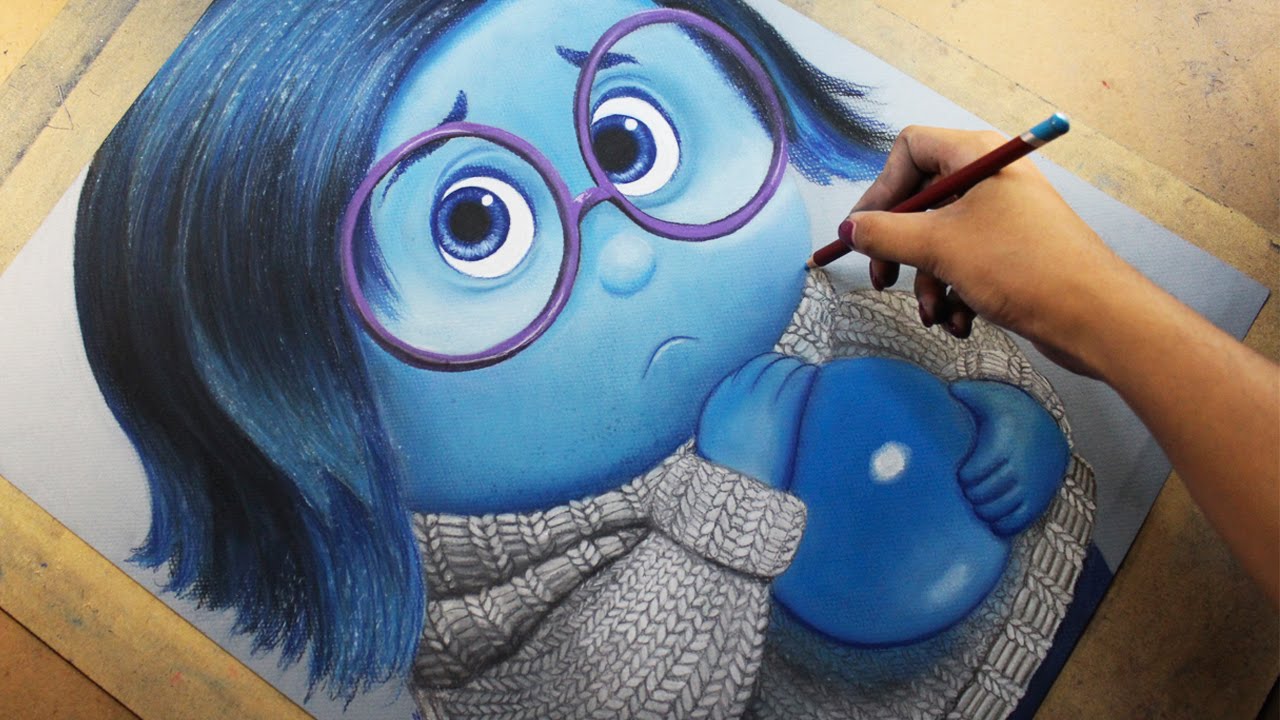 1280x720 Speed Drawing Sadness - Inside Out Drawing Sadness