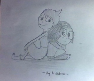 320x273 this is joy and sadness, from inside out! even though it came out - Inside Out Drawing Sadness