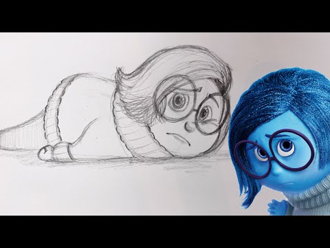 480x360 How To Draw Sadness From Pixar's Inside Out - Inside Out Drawing Sadness