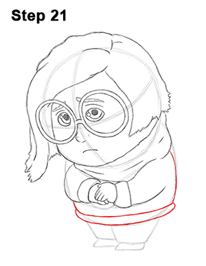 300x388 How To Draw Sadness - Inside Out Drawing Sadness