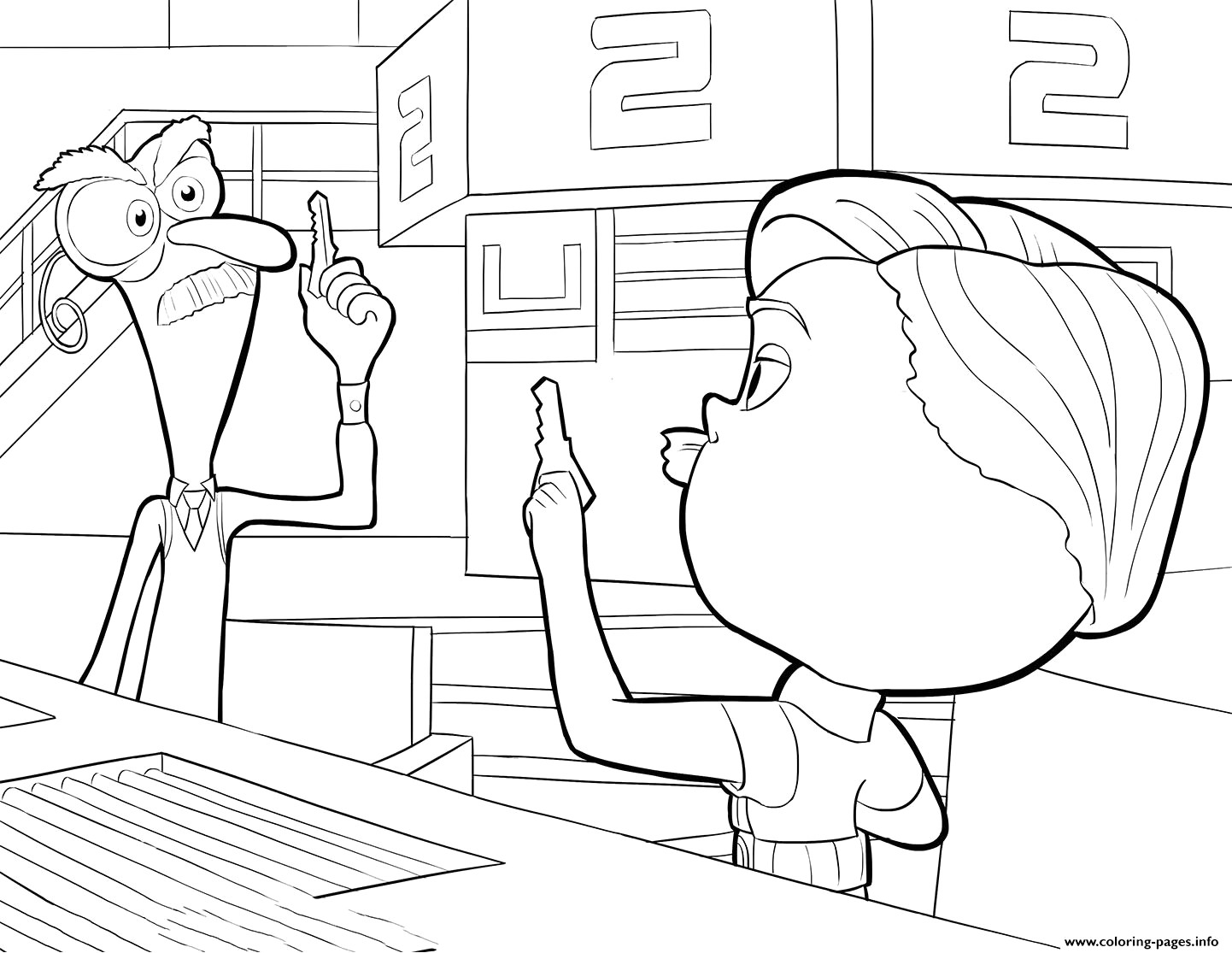 1442x1115 Inside Out Joy Drawing Coloring Pages - Inside Out Joy Drawing