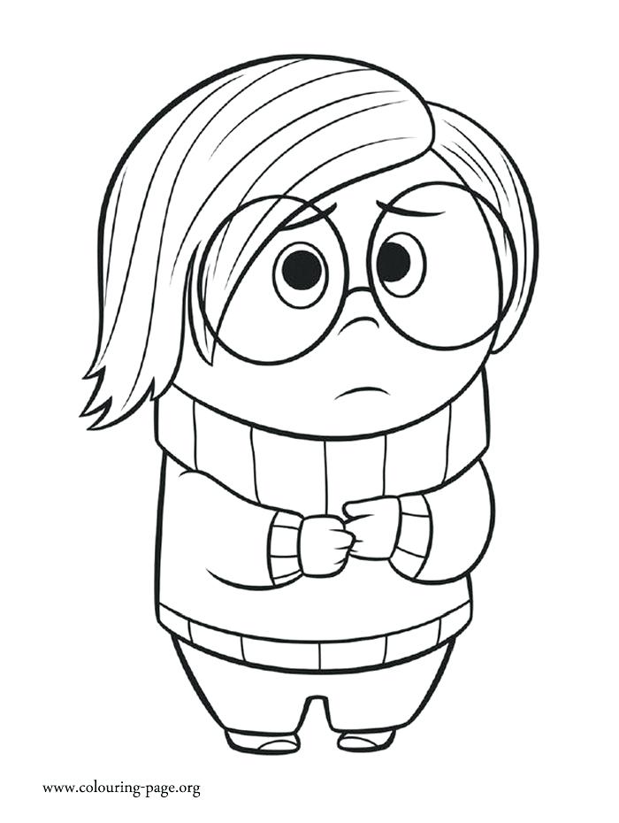700x930 Inside Out Sadness Coloring - Inside Out Joy Drawing