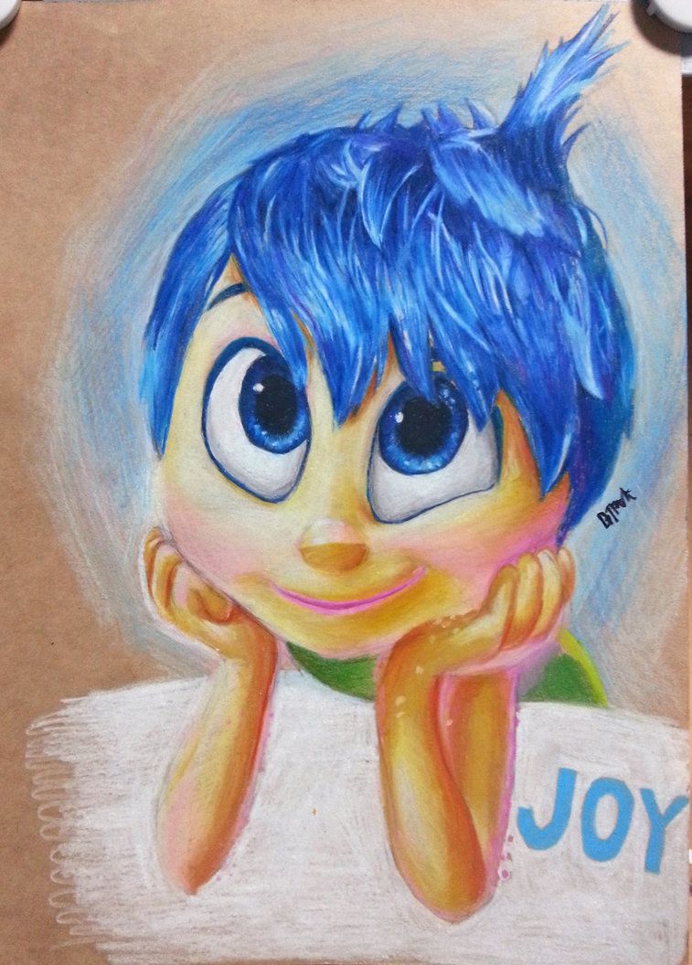 757x1056 Inside Out Joy With Color Pencil - Inside Out Joy Drawing