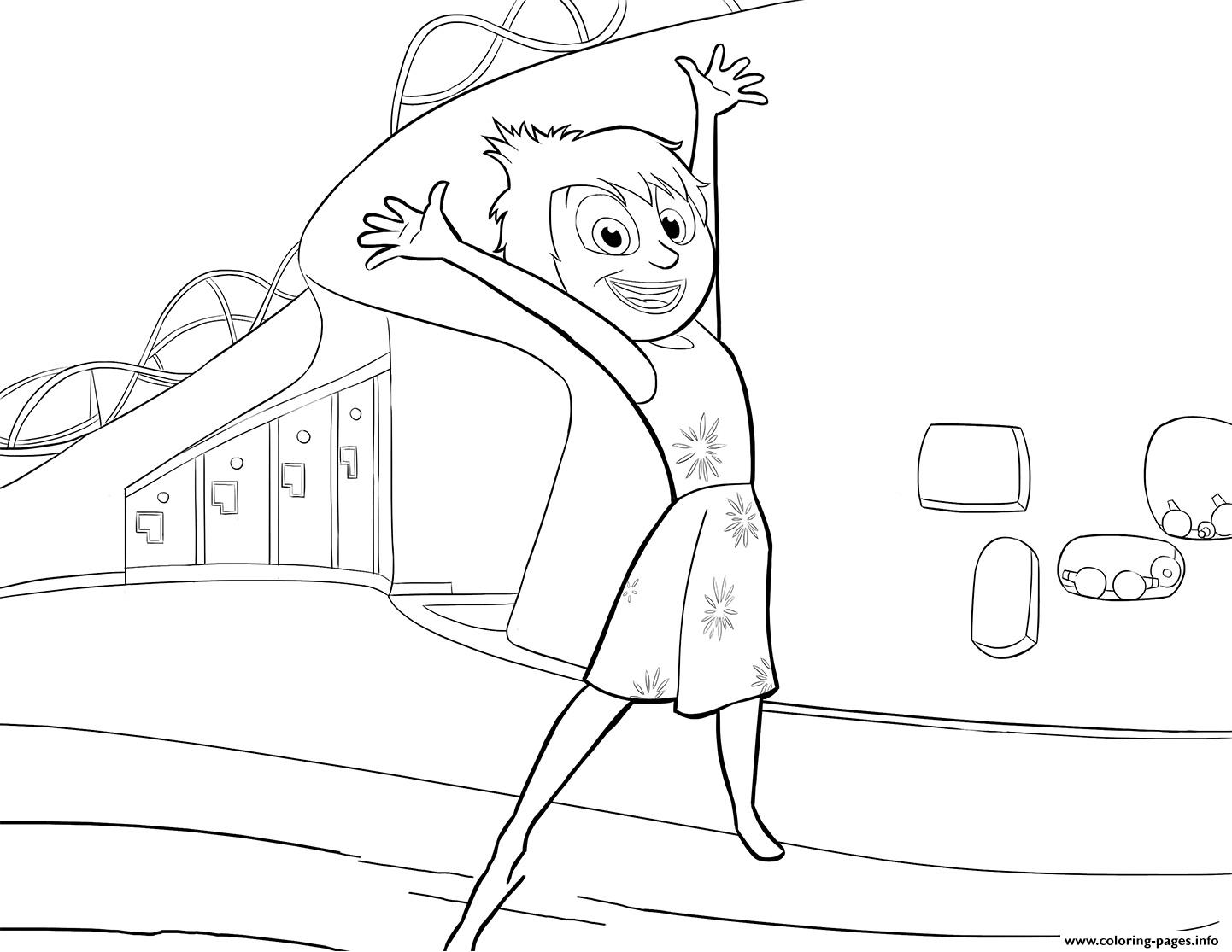 1442x1115 Joy From Inside Out Coloring Pages Great Free Clipart - Inside Out Joy Drawing