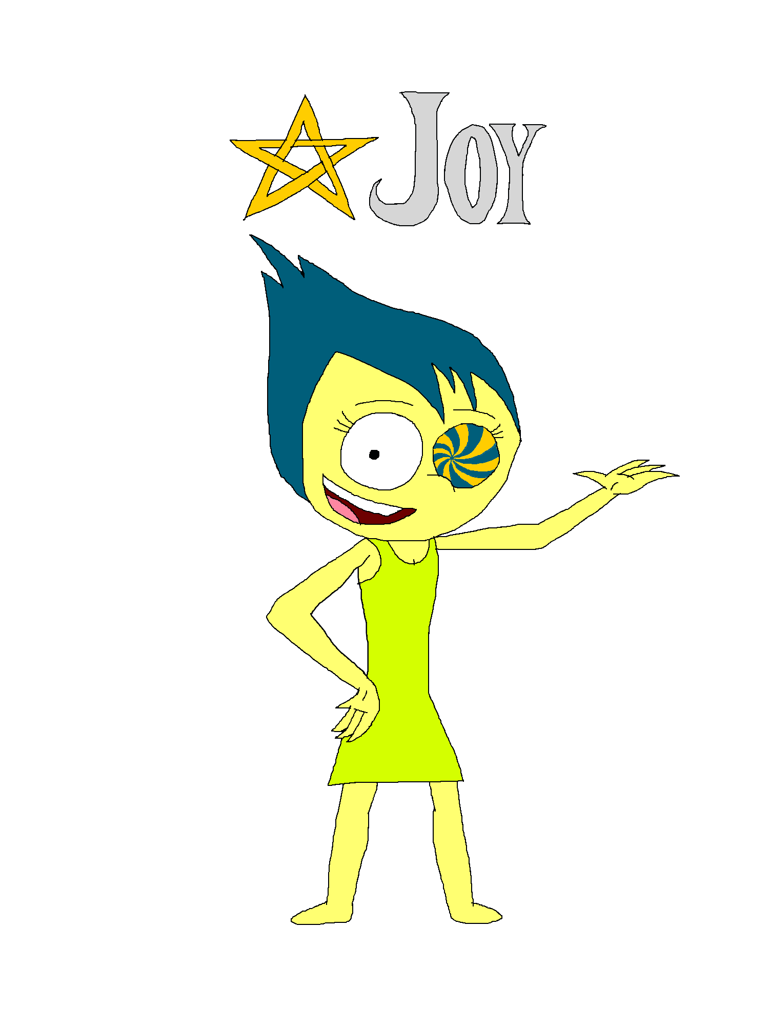 1500x2000 Joy Drawing Pictures And Ideas On Meta Networks - Inside Out Joy Drawing