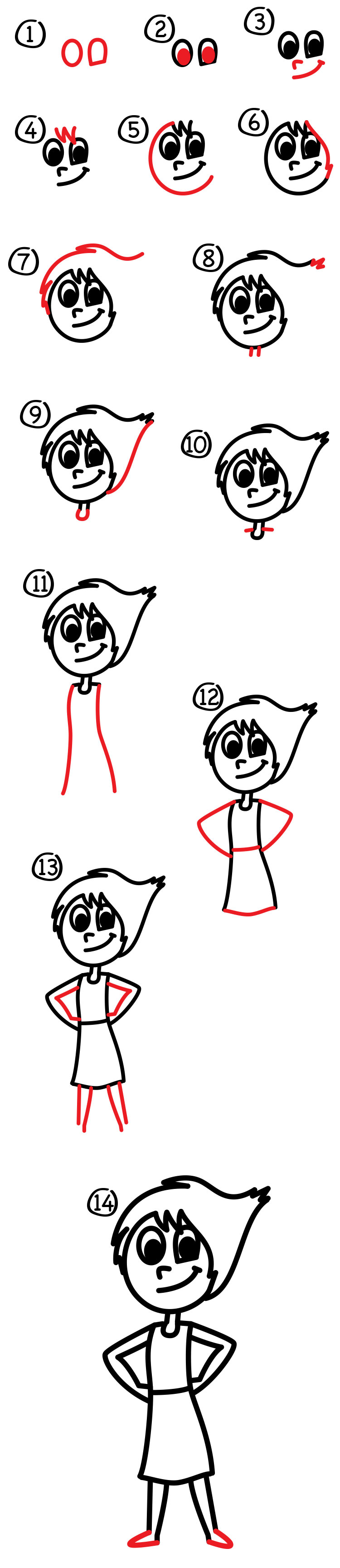 750x3458 How To Draw Joy From Inside Out - Inside Out Joy Drawing