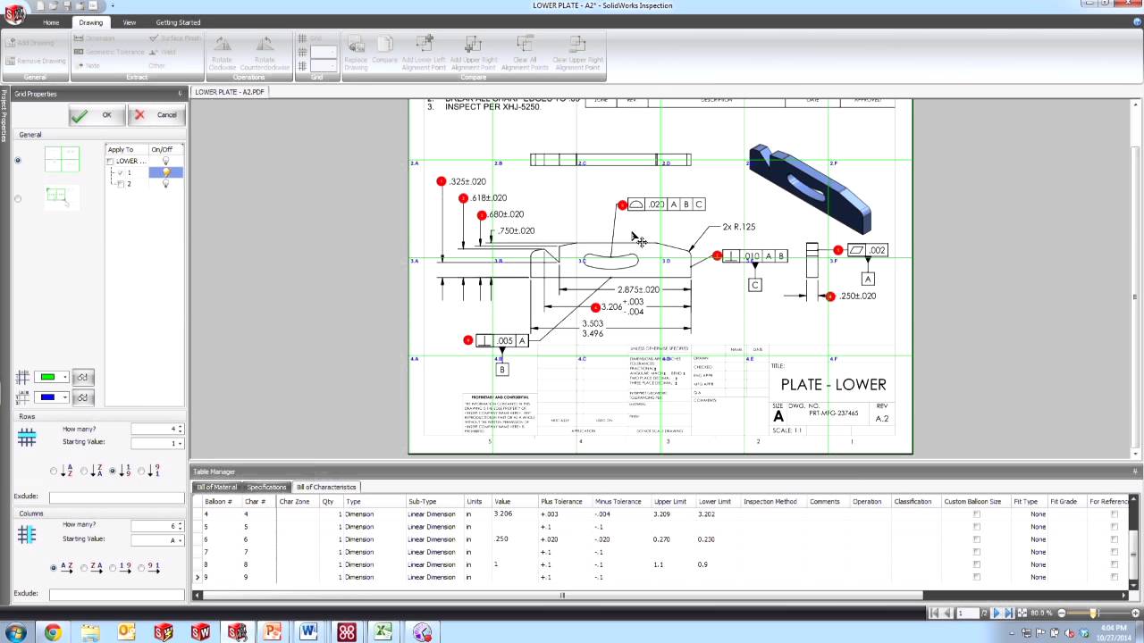1280x720 solidworks inspection - Inspection Drawing