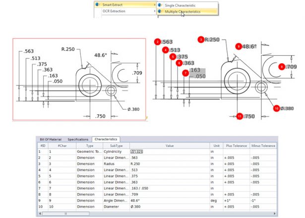 615x441 solidworks inspection adds support for cad - Inspection Drawing
