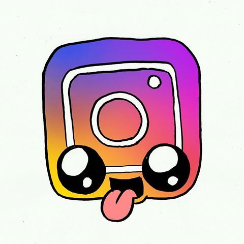 480x480 instagram kawaii diy in cute kawaii drawings, kawaii - Instagram Logo Drawing