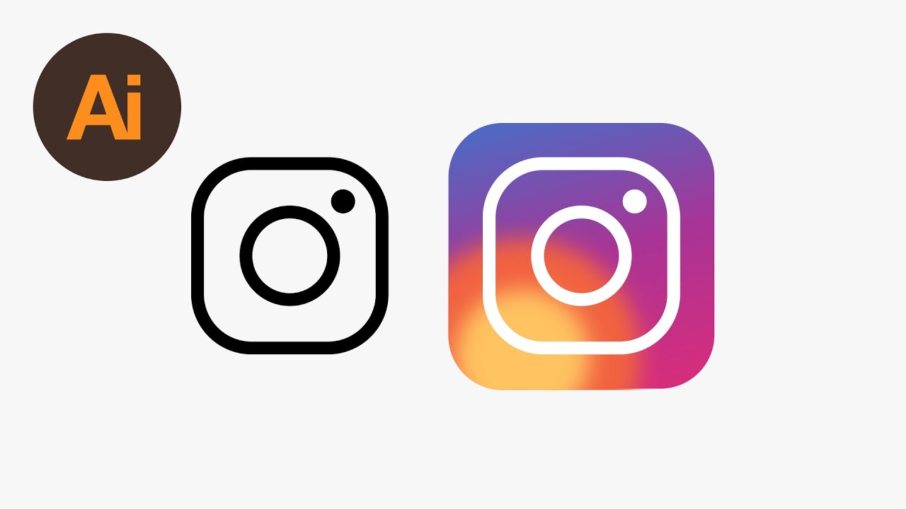 1280x720 learn how to draw the instagram logo in adobe illustrator - Instagram Logo Drawing