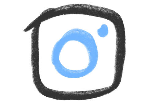 500x339 contact instagram logo drawing - Instagram Logo Drawing