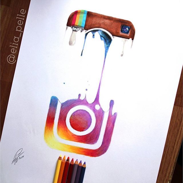 640x640 Elia Pellegrini - Instagram Logo Drawing