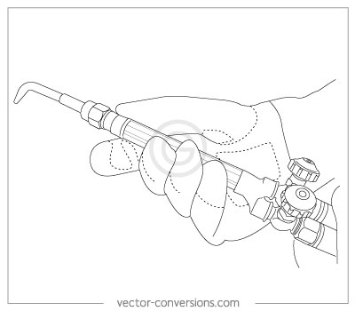 400x350 vector line drawings for manuals - Instruction Drawing