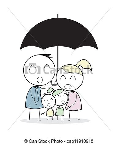 386x470 Family Insurance - Insurance Drawing