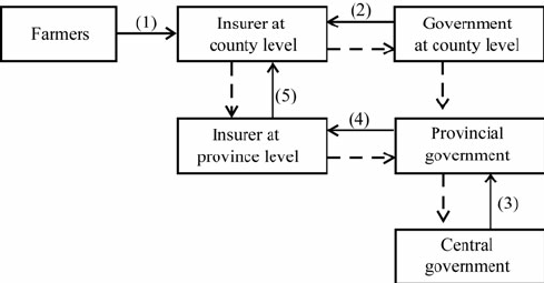 489x255 schematic drawing of an operation model for an agriculture - Insurance Drawing