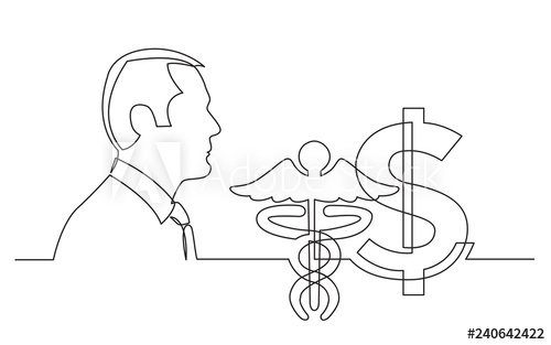 500x313 Businessman Thinking About Health Insurance Cost - Insurance Drawing