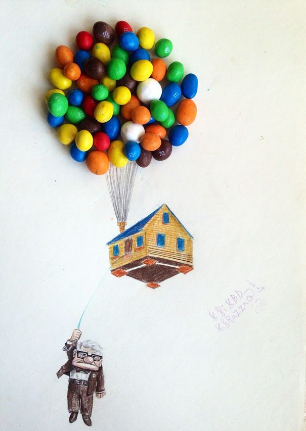 605x853 I Draw Interactive Illustrations Using Everyday Objects Bored Panda - Interactive Drawing