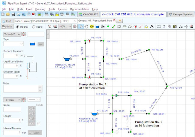 650x456 Pipe Flow Expert Software Drawing Interface Screenshots - Interface Drawing