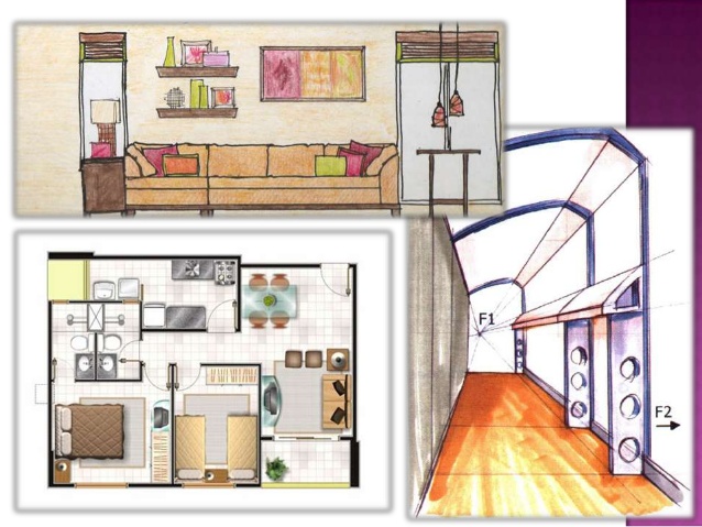 638x479 drawing for interior design - Interior Design Drawing