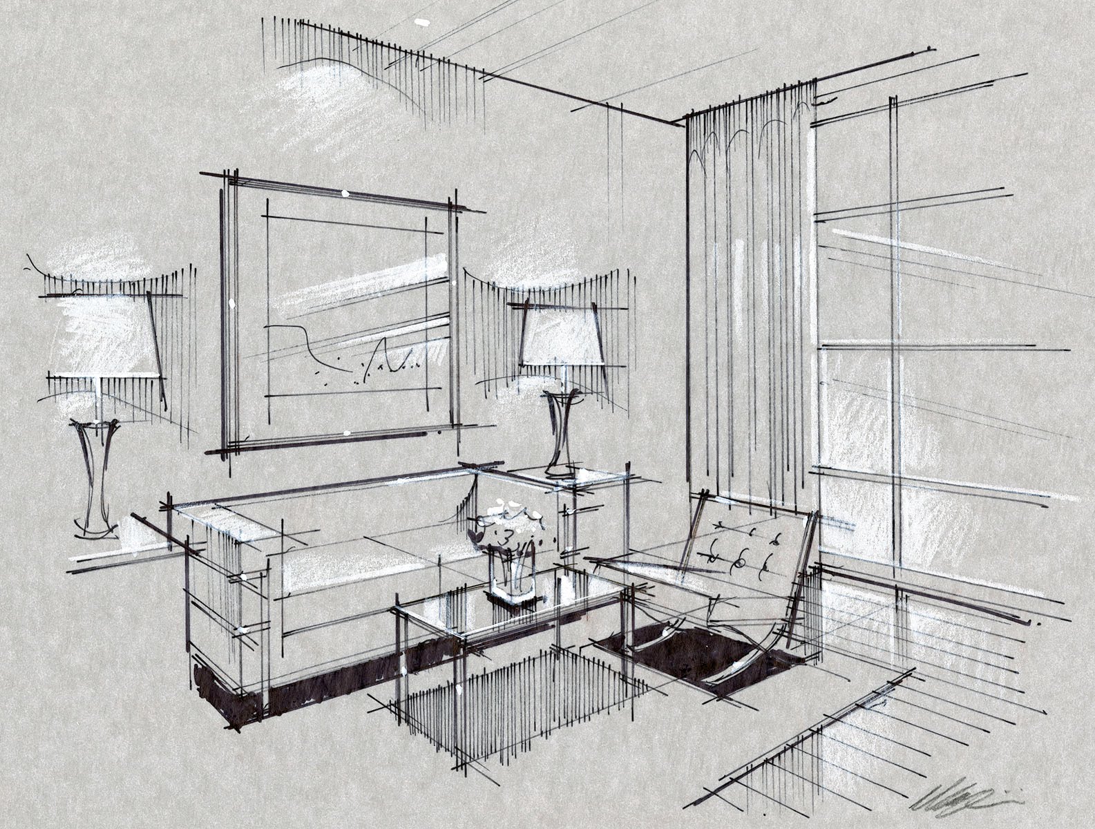 House Interior Sketch at PaintingValley.com | Explore collection of