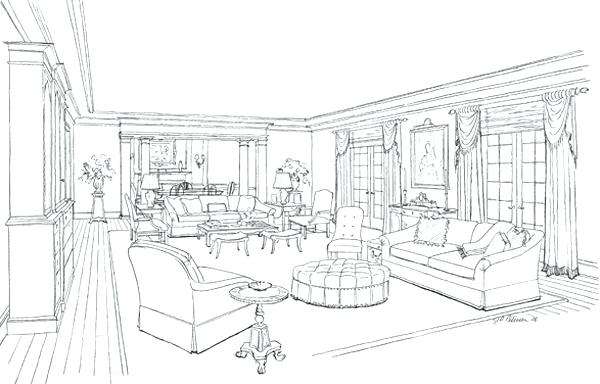 600x384 interior design sketches the art of interior design interior - Interior Design Drawing Tutorial