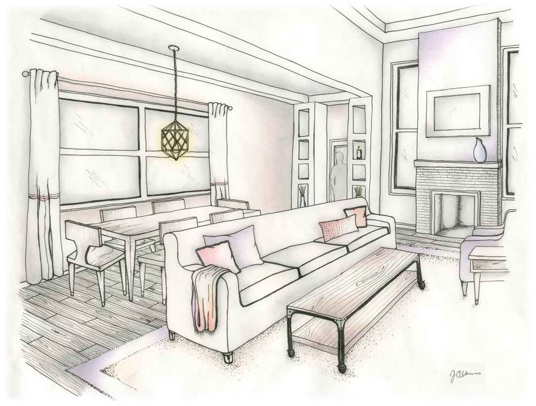 Interior Drawing At Paintingvalley Com Explore Collection