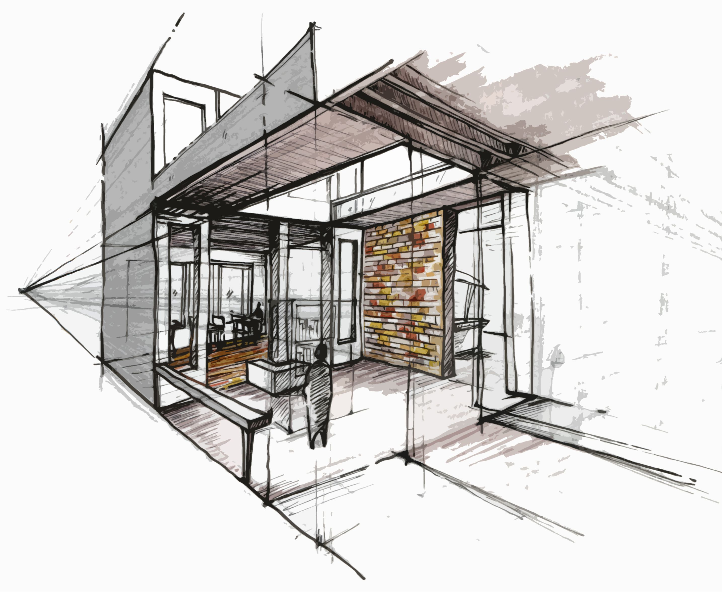 2870x2356 De Dezembro Dia Do Arquiteto! Drawing Drawing Interior - Interior Drawing