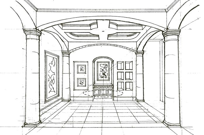 698x463 interior drawing decoration restaurant interior design drawing - Interior Drawing