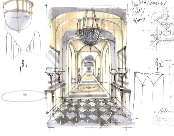 604x471 interior drawing interior design hand drawings images about colour - Interior Drawing