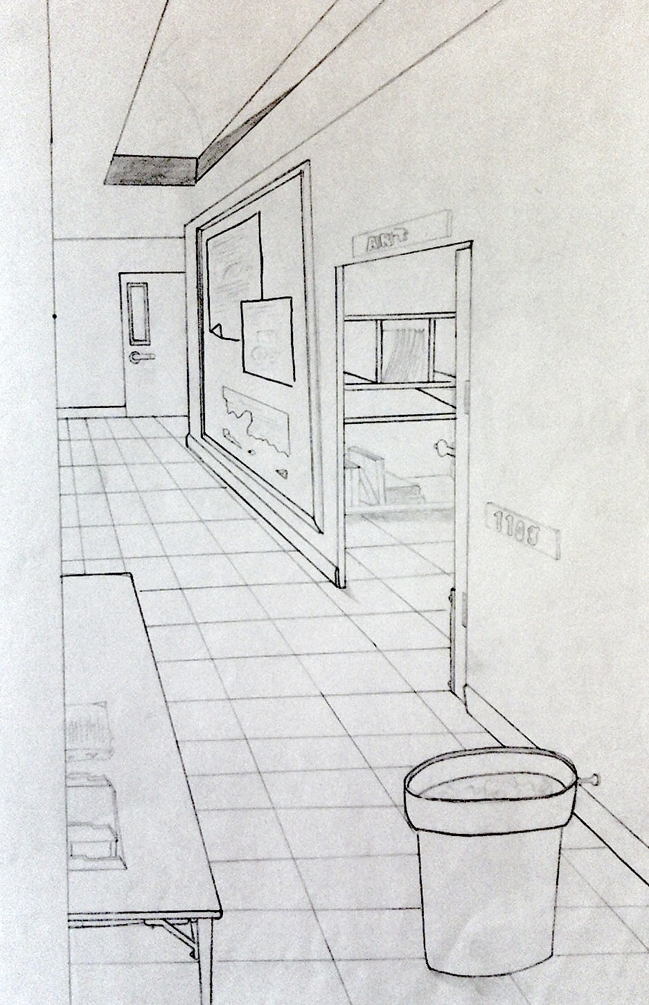 937x1451 Interior Space Perspective Drawing Elam's Arthistory - Interior Perspective Drawing
