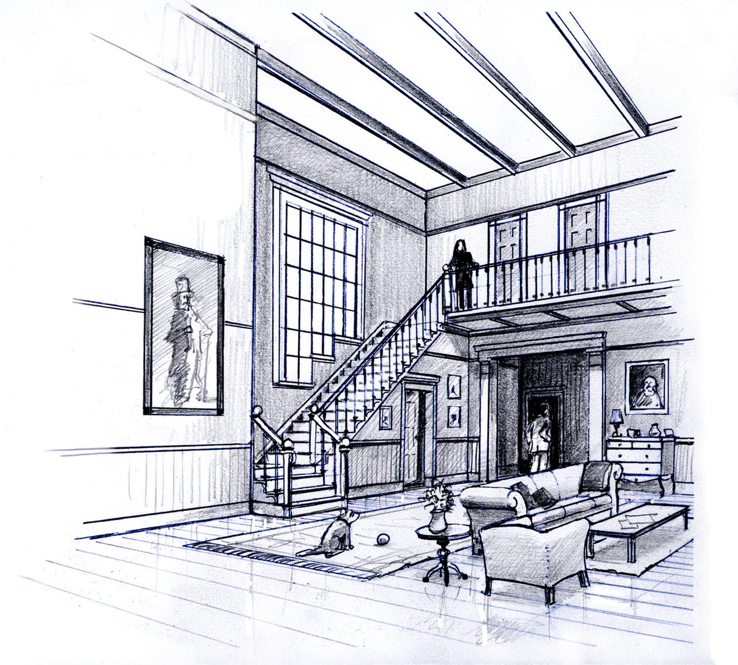 1500x1351 basic perspective drawing a visual approach - Interior Perspective Drawing