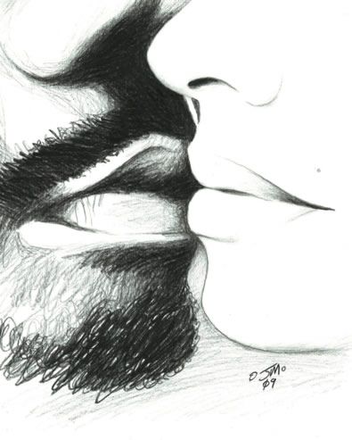 395x493 Him Only Him Us It's Killing Me That It's Over Things That I - Interracial Couple Drawing