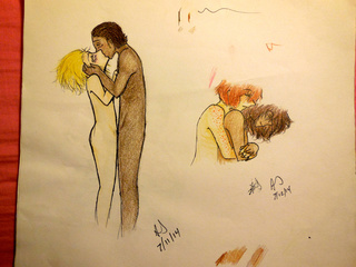 320x240 I Hope This Isn't Inappropriate I Drew This - Interracial Couple Drawing
