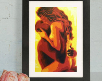 340x270 Interracial Couple Etsy - Interracial Couple Drawing