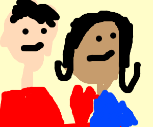 300x250 Interracial Couple Drawing - Interracial Couple Drawing