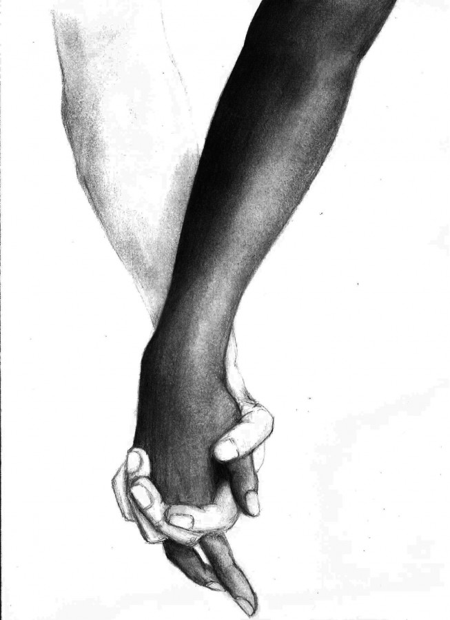 653x900 Interracial Couples Believe That Discrimination Is Coming - Interracial Couple Drawing