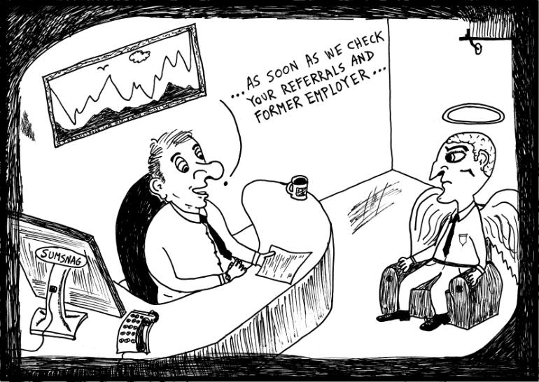 770x546 job interview cartoon drawing - Interview Drawing