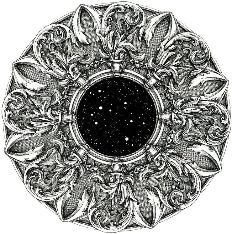 740x749 intricate mandala drawings - Intricate Drawings