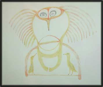 355x300 inuit art drawings painting - Inuit Drawings