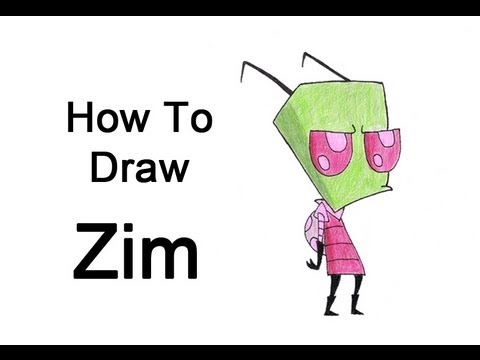 480x360 How To Draw Zim - Invader Zim Drawings