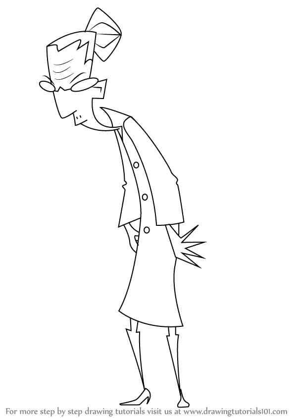 598x844 Learn How To Draw Ms Bitters From Invader Zim - Invader Zim Drawings