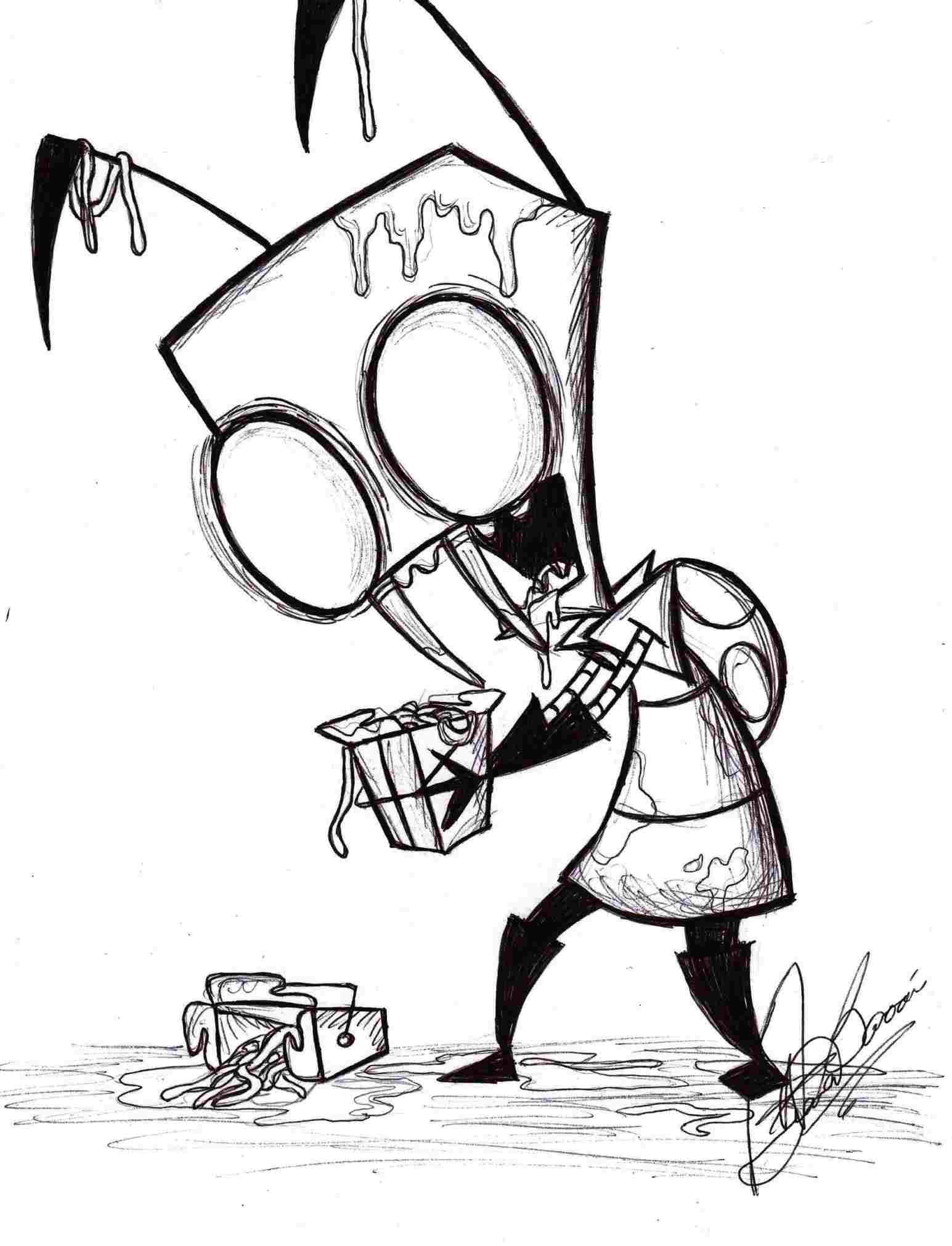 1545x2022 Background Photos Rhfanpopcom Invader Invader Zim Drawing Zim - Invader Zim Drawings