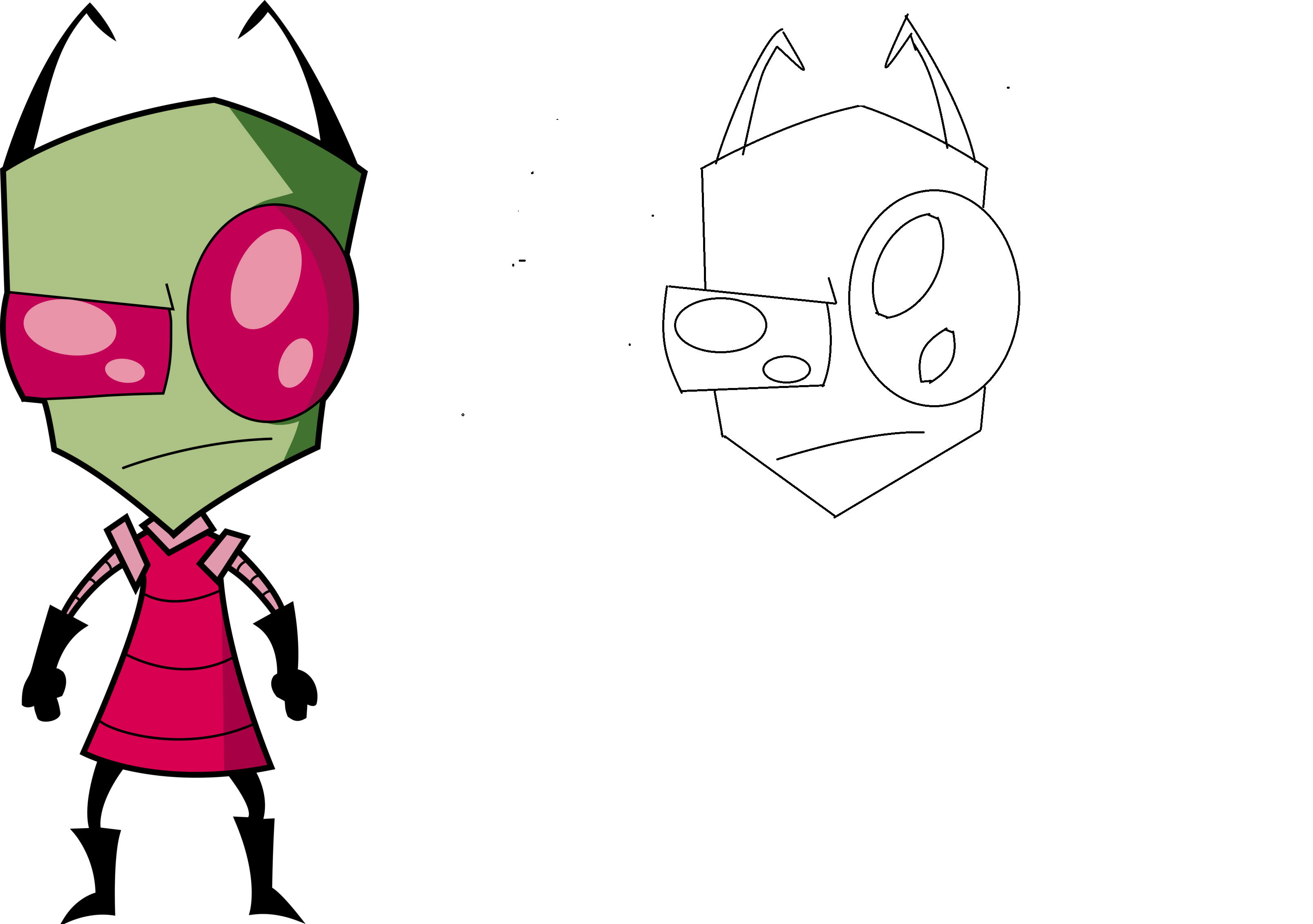 3212x2260 Invader Zim Drawing With Inspiration From Original My Drawings - Invader Zim Drawings