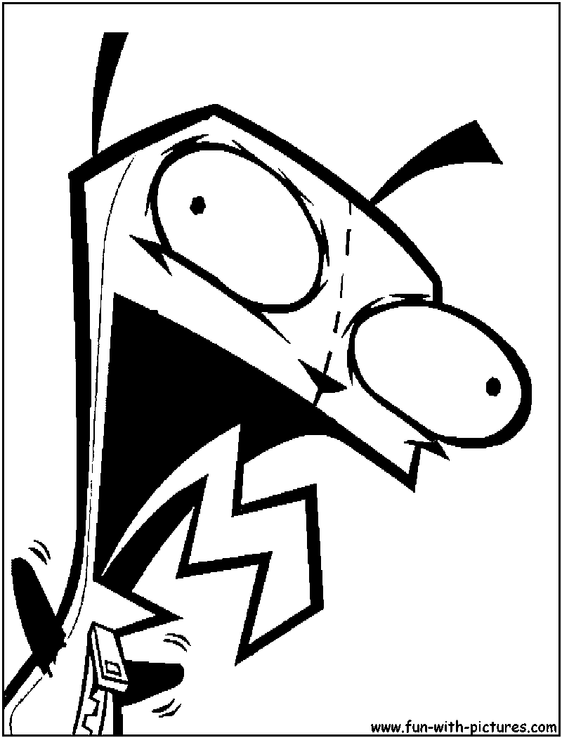 800x1050 Invader Zim Pumpkin Patterns Invader Zim Coloring Sheets - Invader Zim Drawings