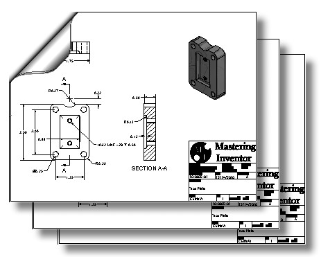 463x371 from the trenches with autodesk inventor using autocad sheet set - Inventor Drawing