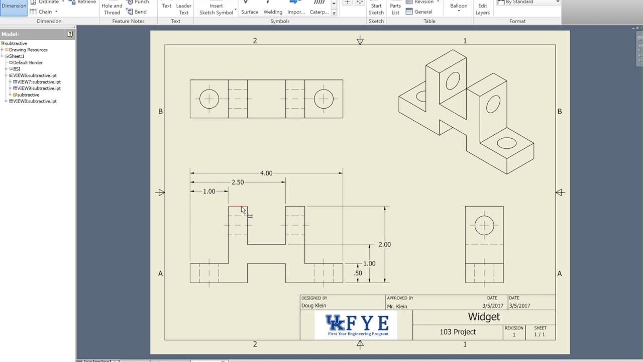 1280x720 how to make a drawing in autodesk inventor - Inventor Drawing