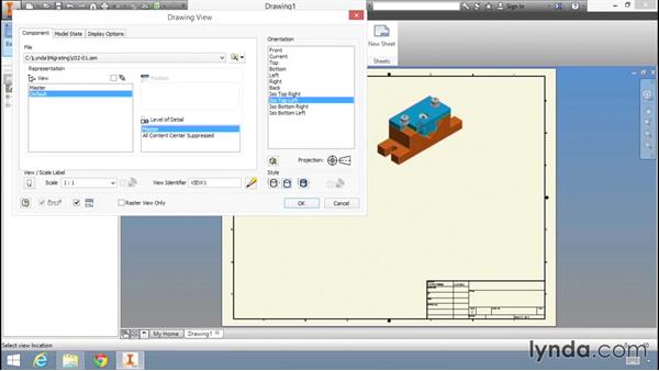 600x338 placing drawing views using inventor - Inventor Drawing